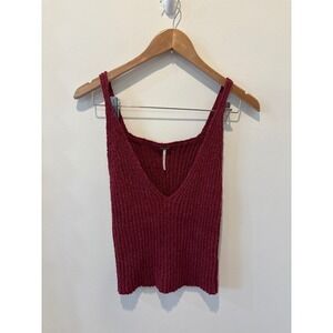 Free People Time Out Ribbed Sweater Tank Size Medium